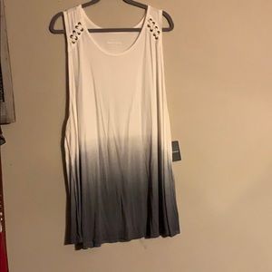 White tank that fades to gray at the bottom